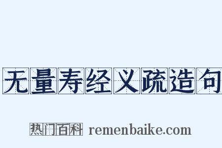 无量寿经义疏造句是什么意思的图片